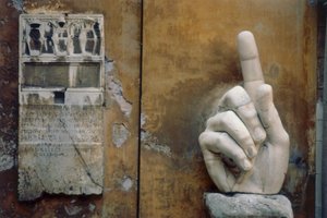 右手，来自君士坦丁巨像（大理石） 作者 罗马罗马