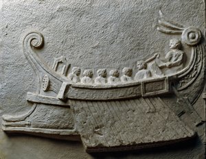 Trireme 携带武装士兵（低浮雕） 作者 罗马罗马