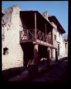 公元前 5 世纪至公元 1 世纪名为 casa a Graticcio 的房子的景色 作者 罗马罗马
