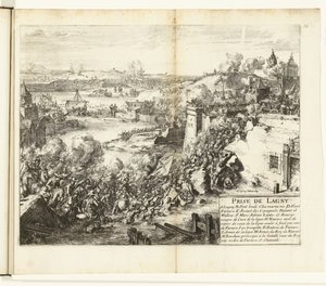 Inname van Lagny，1589-1590 年
Prise de Lagny（物品上的标题）
法兰德斯战争（系列标题） 作者 唐璜德莱德斯玛