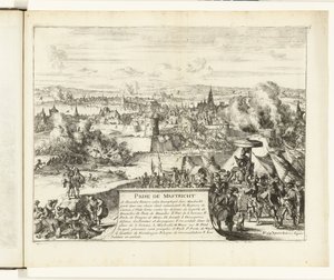 帕尔马公爵攻占马斯特里赫特，1579 年
马斯特里赫特之战（物品上的标题）
弗兰德战争（系列标题） 作者 唐璜德莱德斯玛