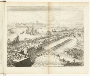 帕尔马的斯海尔德河大桥，1585 年
法尔内塞桥（作品名称）
法兰德斯战争（系列标题） 作者 唐璜德莱德斯玛