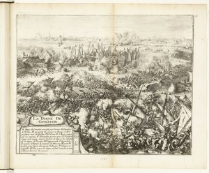 考温斯坦堤坝战役，1585 年
La digue de Covestein（物品上的标题）
佛兰德斯战争（系列标题） 作者 唐璜德莱德斯玛