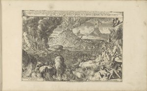 火山和飓风
Brantbergen and Tempeesten / 西西里岛等地的火山和飓风（标题见实物）
东印度和西印度群岛及其他地方（系列标题） 作者 彼得·范德阿 (I)