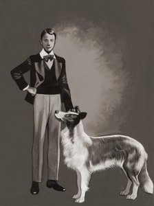 灰猫头鹰（纸上水粉画） 作者 罗恩·恩布尔顿