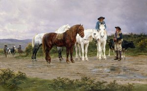 比利牛斯山脉农贸市场，1884年 作者 粉红色的快乐