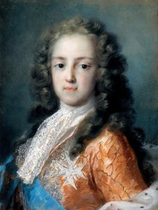 法国路易十五 (1710-1774) 作为太子 - Rosalba Giovanna Carriera (1657-1757) 的绘画 - 1720-1721 - 纸上粉彩 - 50,5x38,5 - Dresden State Art Collections 作者 Rosalba Giovanna Carriera