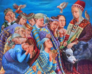 约瑟夫和他的兄弟们》，2018 年（布面油画）