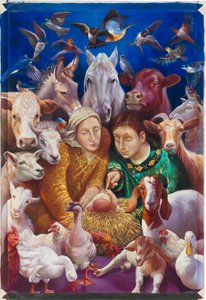 耶稣诞生》，2012 年（布面油画）