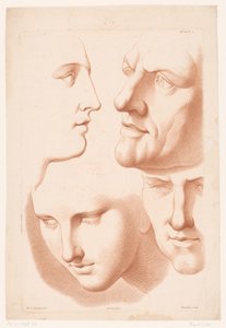 男女头像
自然素描原理，第二部分（系列名称）
IIe Cahier de Principes du Dessin d