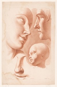 妇女、男子和儿童的头像
自然素描原理，第二部分（系列名称）
IIe Cahier de Principes du Dessin d
