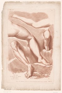 标题版画，四条腿的不同姿势
自然绘画原理，第八部分（系列标题）
第 VIII Cahier de Principes du Dessin d