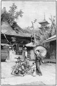 在东京花园。 作者 卢梭
