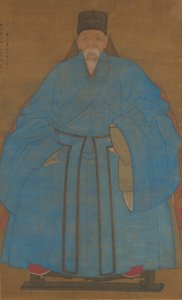 1561年或1621年，艺术家的曾叔父义斋在85岁时的画像。 作者 阮祖德