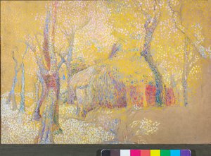 谷仓在树上，约于1900-06年 作者 鲁巴尔多·梅雷洛
