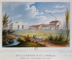 法国Mulhouse的Messrs Meyer & Cie的工厂 作者 鲁道夫·胡伯
