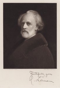 Rudolf Lehmann, Self Portrait (litho)