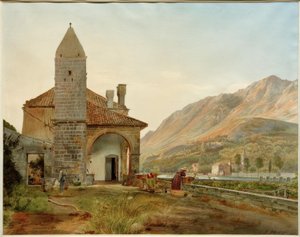 拉古萨附近的奥姆布拉山谷的方济各会修道院 作者 Rudolf von Alt