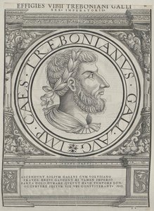 罗马皇帝 Trebonianus Gallus（印刷品）