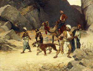 老虎狩猎，1896年 作者 鲁道夫·恩斯特