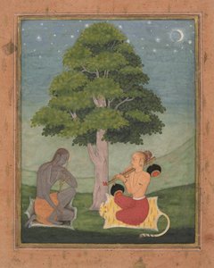 凯达-拉吉尼：对开本，来自拉格玛拉系列的《音乐模式》，约1690-95。 作者 鲁克努丁
