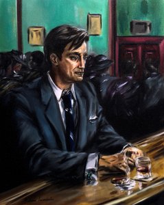 安静的倒影》，2024 年（布面油画） 作者 鲁斯拉娜·莱万多夫斯卡