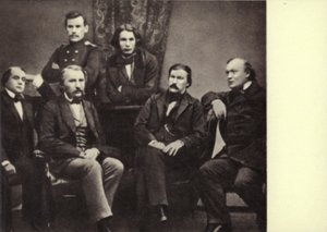 L N Tolstoi 与彼得堡《Sovremennik》杂志的撰稿人 作者 俄罗斯摄影师