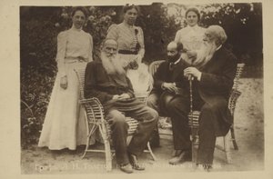 Leo Tolstoy与家人和朋友 作者 俄罗斯摄影师