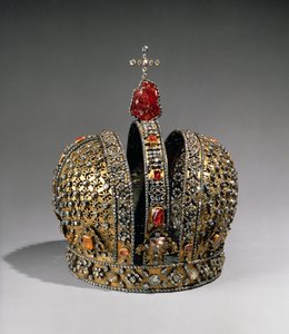 皇后安娜约阿诺夫娜皇冠，圣彼得堡，1730年（银，金和宝石）
