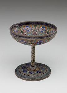 高脚杯，1880年（珐琅） 作者 俄语学校