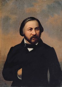 米哈伊尔·伊万诺维奇·格林卡（1804-57），1850年代的肖像