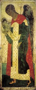大天使加布里埃尔，1408年。 作者 俄罗斯图标。