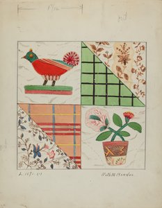棉被壁灯，约1936年。