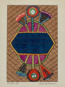 盖毯式贴花被子，约1936年。