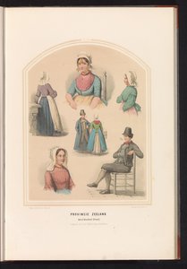 泽兰省 Noord-Beveland 的服饰，1857 年
泽兰省。Noord Beveland（岛）/ XVIII（物品上的标题） 作者 瓦伦丁·宾