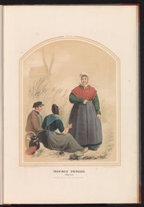 上艾瑟尔省奥尔登扎尔的传统服装，1857 年 上艾瑟尔省。 Oldenzaal / XXXIII（物体上的标题） 作者 瓦伦丁·宾