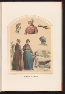 上艾瑟尔省的传统服装，1857 年 上艾瑟尔省/XXVI（物体上的标题） 作者 瓦伦丁·宾