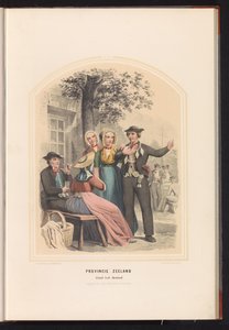 泽兰省南贝弗兰的服饰，1857 年
泽兰省。Zuid-Beveland 岛 / XIX（标题在实物上） 作者 瓦伦丁·宾