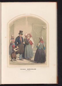 北荷兰马肯岛的传统服装，1857 年 北荷兰省。 马肯岛/XXIX（物体上的标题） 作者 瓦伦丁·宾