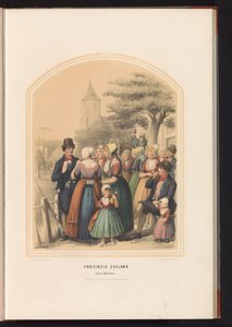 泽兰瓦尔赫伦岛的传统服装，1857 年 泽兰省。 瓦尔赫伦岛 / XIII（物体上的标题）