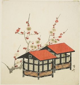 鸟巢和梅枝 作者 龙宫京心斋