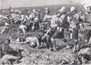 Majuba Hill，1881年2月27日（第1次布尔战争），1915年英国陆地和海上战役的插图