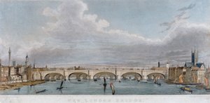 从西边看伦敦桥和泰晤士河上的船只，1829年 作者 S罗杰斯
