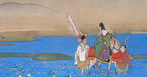 六玉河-玉川，大约1839年。 作者 酒井O