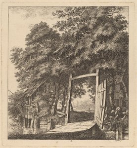 湖边的乡村门，1764年。