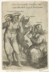 关于克伦威尔的漫画，约 1652-1654 年
Siet t