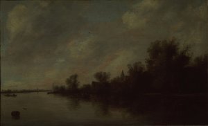 河景，1631年 作者 Salomon van Ruisdael或Ruysdael