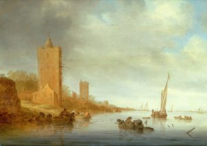 图片不明 作者 Salomon van Ruisdael或Ruysdael