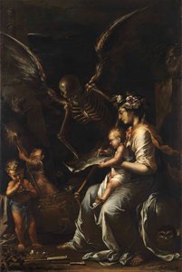 人类脆弱，c.1656 作者 救世主罗莎