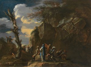 Polycrates的十字架，约1664年。 作者 救世主罗莎
